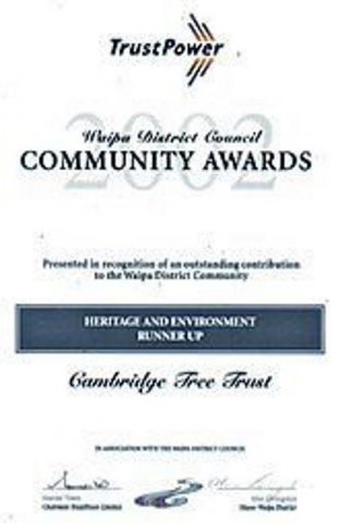 Trustpower award 2002 a